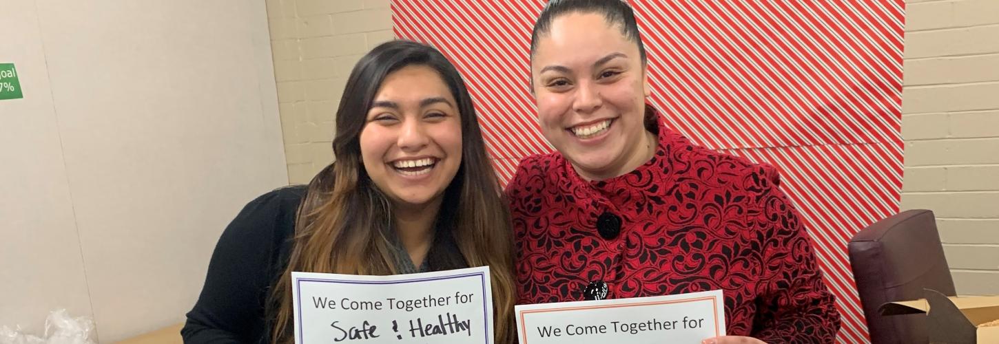CASP Team Members Marley and Fern at Holiday Party 2020